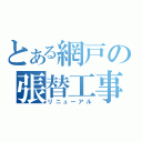 とある網戸の張替工事（リニューアル）