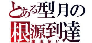 とある型月の根源到達（魔法使い）