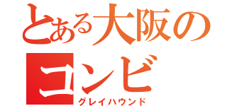 とある大阪のコンビ（グレイハウンド）