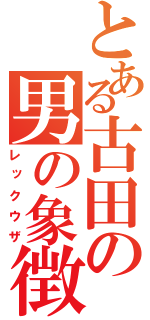 とある古田の男の象徴（レックウザ）