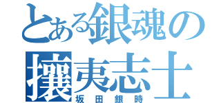 とある銀魂の攘夷志士（坂田銀時）