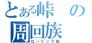 とある峠の周回族（ローリング族）