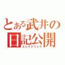 とある武井の日記公開（エレクトリック）