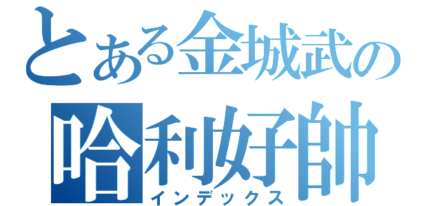 とある金城武の哈利好帥（インデックス）