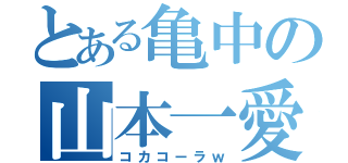 とある亀中の山本一愛（コカコーラｗ）