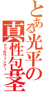 とある光平の真性包茎（ドリルウィンナー）