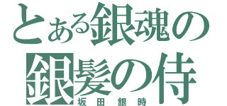 とある銀魂の銀髪の侍（坂田銀時）