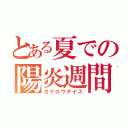 とある夏での陽炎週間（カゲロウデイズ）