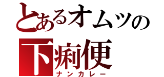 とあるオムツの下痢便（ナンカレー）