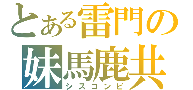 とある雷門の妹馬鹿共（シスコンビ）