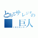 とあるサレジオの  巨人  （１８３センチ）