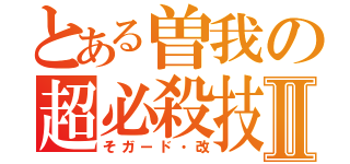 とある曽我の超必殺技Ⅱ（そガード・改）