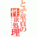 とある童貞の性欲処理（セイシュン）