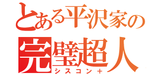 とある平沢家の完璧超人（シスコン＋）