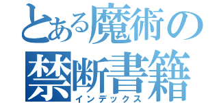 とある魔術の禁断書籍（インデックス）