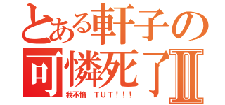 とある軒子の可憐死了Ⅱ（我不憤 ＴＵＴ！！！）