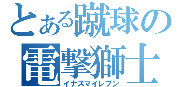 とある蹴球の電撃獅士（イナズマイレブン）