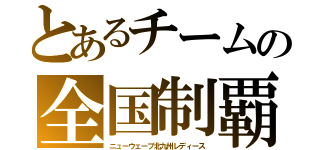 とあるチームの全国制覇（ニューウェーブ北九州レディース）