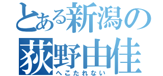 とある新潟の荻野由佳（へこたれない）