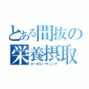 とある間抜の栄養摂取法（カーボローディング）