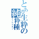 とある生粋の純粋種（イノベイター）