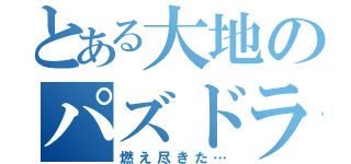 とある大地のパズドラ魂（燃え尽きた…）