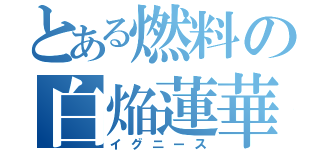 とある燃料の白焔蓮華（イグニース）