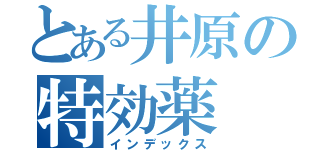 とある井原の特効薬（インデックス）