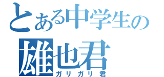 とある中学生の雄也君（ガリガリ君）