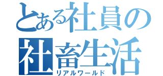 とある社員の社畜生活（リアルワールド）