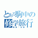 とある駒中の修学旅行（奈良・京都）