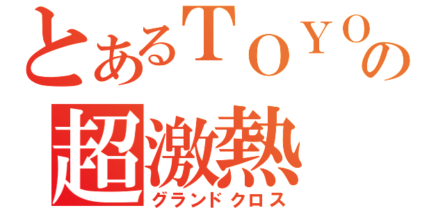 とあるＴＯＹＯの超激熱（グランドクロス）