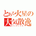 とある火星の大気散逸（インデックス）