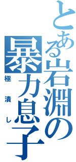 とある岩淵の暴力息子（極潰し）