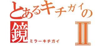 とあるキチガイの鏡Ⅱ（ミラーキチガイ）