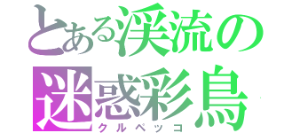 とある渓流の迷惑彩鳥（クルペッコ）