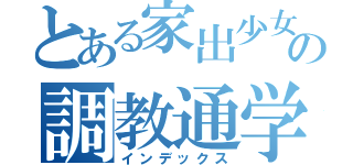 とある家出少女の調教通学（インデックス）