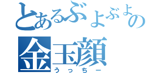 とあるぶよぶよの金玉顔（うっちー）