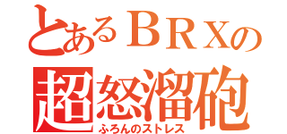 とあるＢＲＸの超怒溜砲（ふろんのストレス）