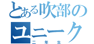 とある吹部のユニーク学年（二年生）