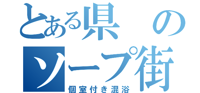 とある県のソープ街（個室付き混浴）