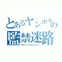 とあるヤンホモの監禁迷路（だめだこいつらなんとかしないと）