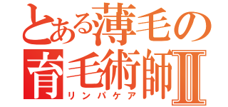 とある薄毛の育毛術師Ⅱ（リンパケア）