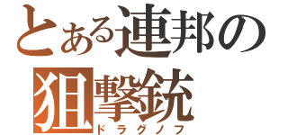 とある連邦の狙撃銃（ドラグノフ）