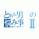 とある男の悩み事Ⅱ（聞いてくれますか？）