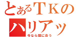 とあるＴＫのハリアッ！（今なら間に合う）