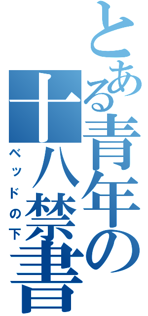 とある青年の十八禁書（ベッドの下）