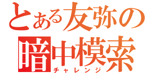 とある友弥の暗中模索（チャレンジ）