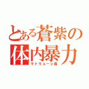 とある蒼紫の体内暴力（マトリョーシ姦）