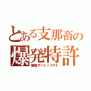 とある支那畜の爆発特許（爆破スペシャリスト）